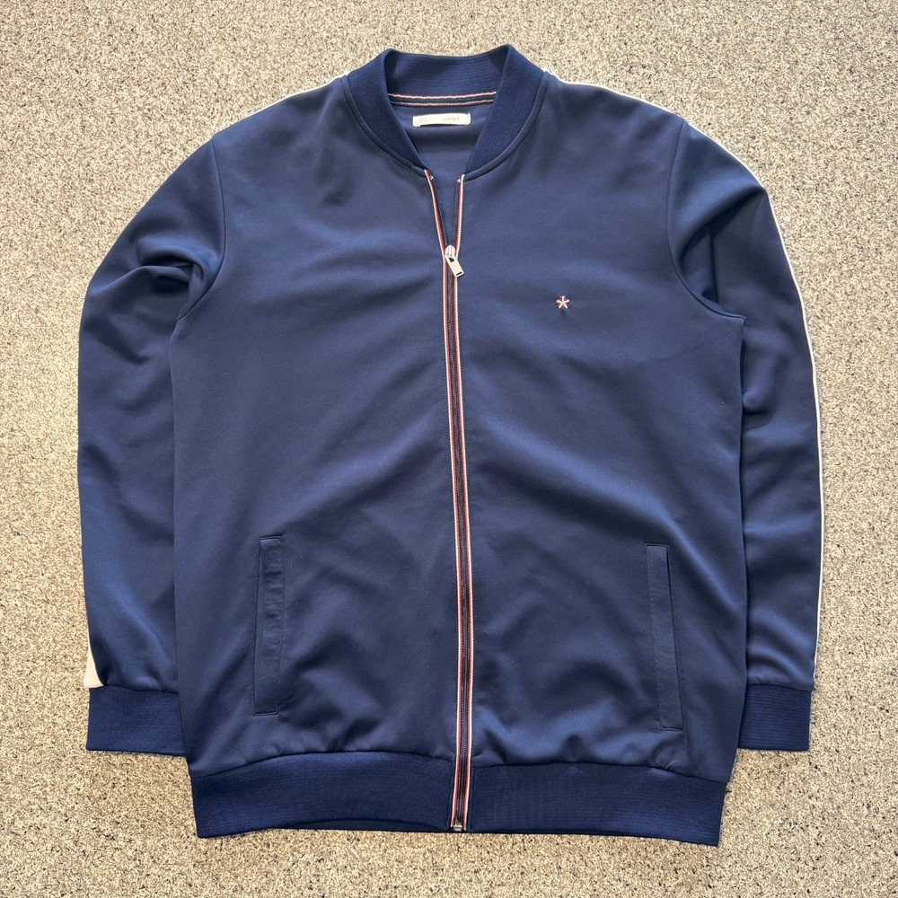 Celio Track Jacket Mens L Navy Blue Full Zip